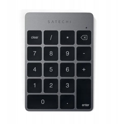 Attēls no Satechi Slim Wireless Keypad - aluminiowa klawiatura numeryczna Bluetooth (space gray)