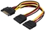 Picture of Savio SATA 15-pin - SATA 15-pin x2, 0.18m, Wielokolorowy (SAVIO AK-17)
