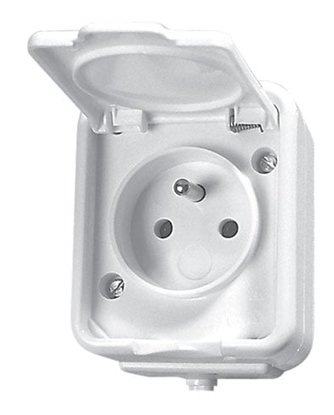 Picture of Schneider Electric Gniazdo Cedar hermetyczne 1-krotne z/u 16A IP44 biae (NT130H01)