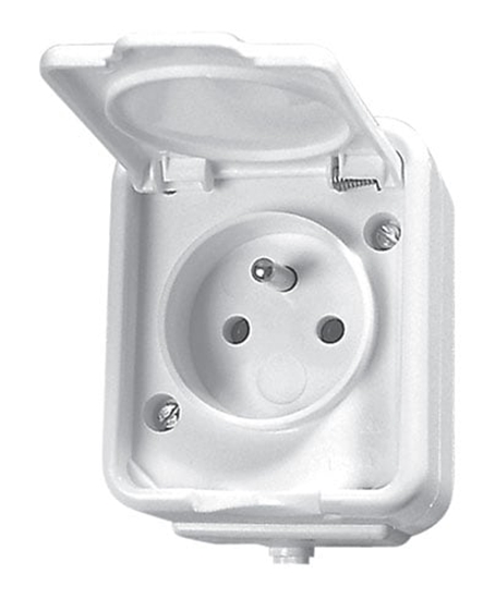 Picture of Schneider Electric Gniazdo Cedar hermetyczne 1-krotne z/u 16A IP44 biae (NT130H01)