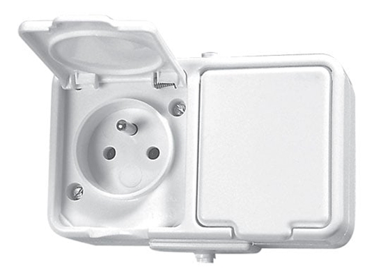 Picture of Schneider Electric Gniazdo Cedar hermetyczne 2-krotne z/u 16A IP44 biae (NT230H01)