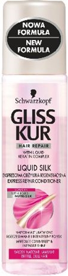Изображение Schwarzkopf Gliss Kur Liquid Silk Gloss Ekspresowa Odywka spray TOP 200 ml
