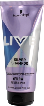 Attēls no Schwarzkopf Live Szampon srebrny do wosów blond, rozjanionych i siwych 200ml