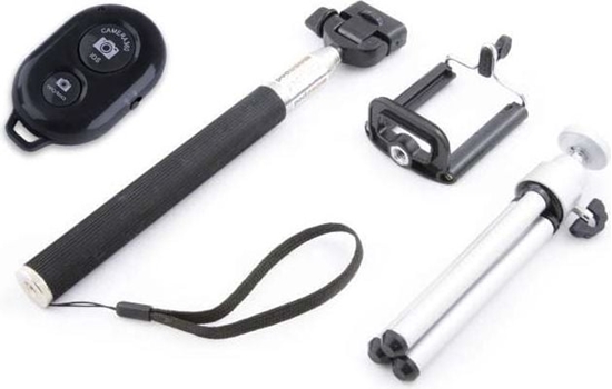 Изображение Selfie stick Xrec Zestaw Selfie 4w1 / Statyw Pilot Monopod Uchwyt Na Telefon / Smartfon