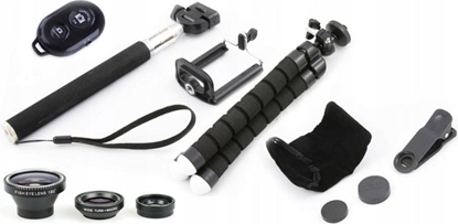 Picture of Selfie stick Xrec Zestaw Selfie 5w1 - Statyw / 3x Obiektyw / Pilot / Monopod / Uchwyt