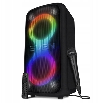 Attēls no Gonik Sven Gonik PS-1000, czarny (180W, TWS, Bluetooth, FM, USB, wywietlacz LED, 8000mA*h)