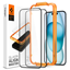 Изображение SPIGEN ALM GLASS FC 2-PACK IPHONE 15 MELNS RŪDĪTS 