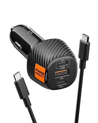 Attēls no Spigen Essential 113W Car Charger EV1133, black
