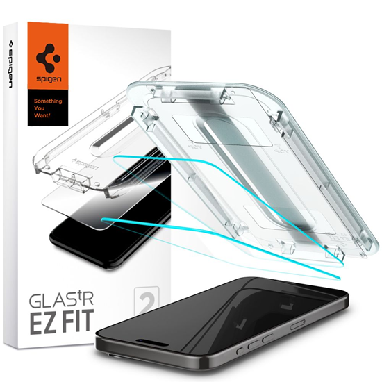 Picture of SPIGEN GLAS.TR "EZ FIT" RŪDĪTS STIKLS 2 GAB. IPHON