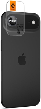 Attēls no Spigen Optik Pro L-Series Glas.TR EZ Fit Szko ochronne na obiektyw do iPhone Air (Black / Red)