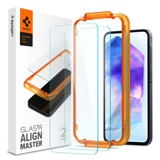 Picture of Spigen Glass tR AlignMaster 2 Pack - Samsung Galaxy A55