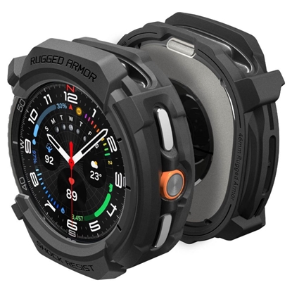 Attēls no Spigen Spigen Rugged Armor Case for Samsung Galaxy Watch 8 Classic 46mm - Matte Black