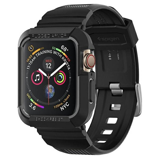 Изображение Spigen SPIGEN RUGGED ARMOR PRO APPLE WATCH 4 (44MM) BLACK uniwersalny