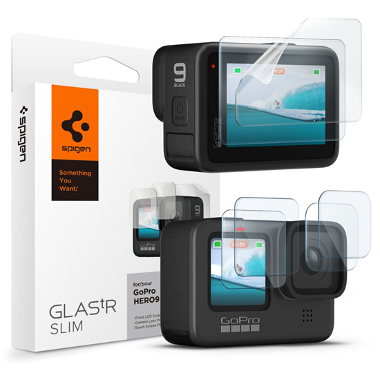 Picture of Spigen SZKO HARTOWANE SPIGEN GLAS.TR SLIM + FILM 2-SET GOPRO HERO 9 / 10 / 11 / 12 CLEAR