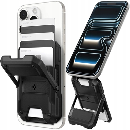 Attēls no Spigen Tough Armor Pro Wallet MagSafe 5 Card, black