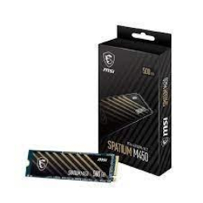 Picture of SSD Disks MSI Spatium M450 500GB M.2 PCIe 4.0 SSD 3600/2300 MB/s