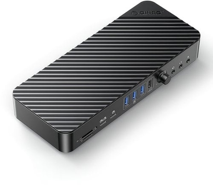 Изображение Stacja/replikator Orico Stacja dokujca USB-C 10 Gbps, 2x DP 4K, HDMI 4K, PD 60W, 36x USB-A, karty SD, audio