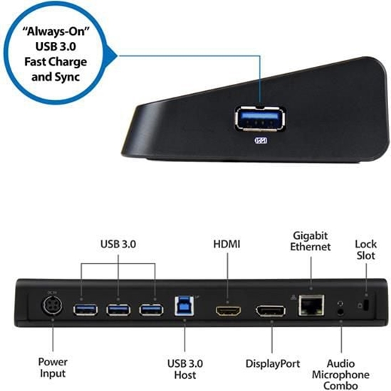 Picture of Stacja/replikator StarTech 4K Dock USB (USB3DOCKHDPC)