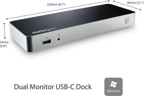 Picture of Stacja/replikator StarTech Dual HDMI Dock USB-C (MST30C2HHPDU)