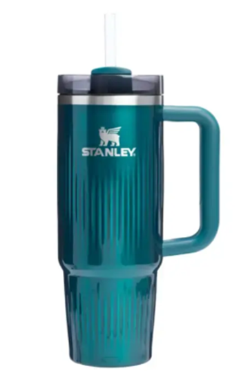 Изображение Stanley The Quencher H2.0 Fluted Thermos mug with straw 0.89L Glossy teal