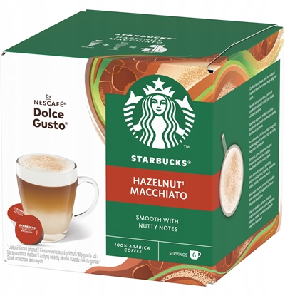 Изображение Starbucks Kapsuki Nescafé Dolce Gusto Hazelnut Macchiato 12 sztuk