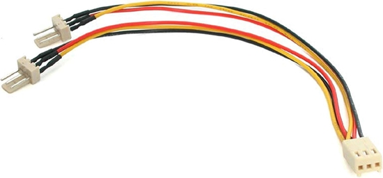 Изображение StarTech 3-pin - 3-pin x2, 0.15m, Wielokolorowy (TX3SPLITTER)