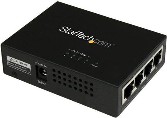 Picture of StarTech 4PORT GIGABIT POE+ MIDSPAN (POEINJ4G)
