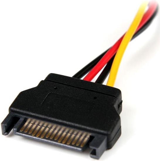 Изображение StarTech Molex - SATA, 0.15m, Wielokolorowy (LP4SATAFM6IN)