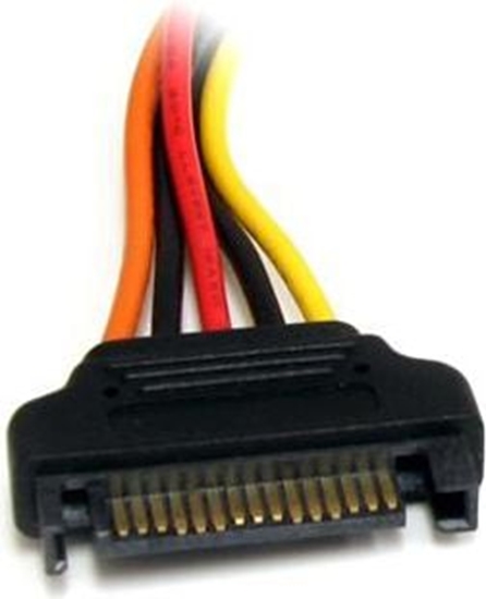 Picture of StarTech SATA 15-pin - SATA 15-pin, 0.2m, Wielokolorowy (SATAPOWEXT8)