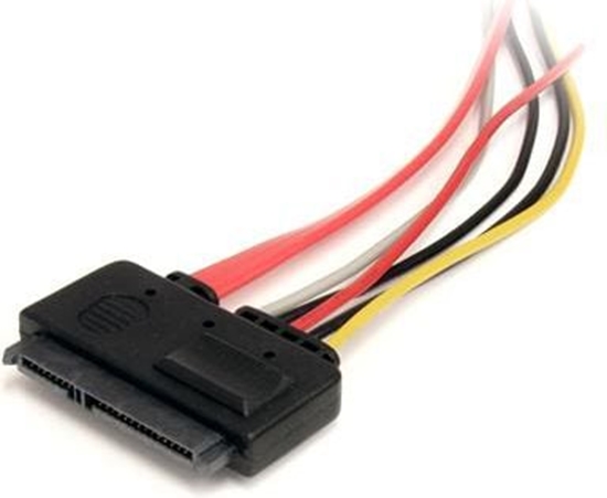 Picture of StarTech SATA 22-pin - SATA 22-pin, 0.3m, Wielokolorowy (SATA22PEXT)