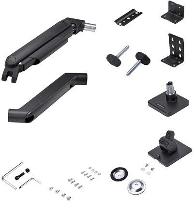 Attēls no StarTech.com Monitor Desk Mount For 49" Ultrawide Curved Screen, Max 44lb - zestaw montaowy (rami sprynowe, rami obrotowe, podstawa, uchwyt VESA, monta C-klemowy 10-80 mm, monta Tullen 10 - 35 mm) - regulowane rami z mechaniczn spryn - do wyw