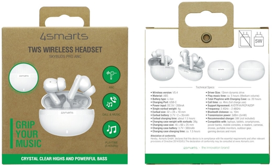 Picture of Suchawki 4smarts TWS Bluetooth suchawki SkyBuds Pro ANC, biay