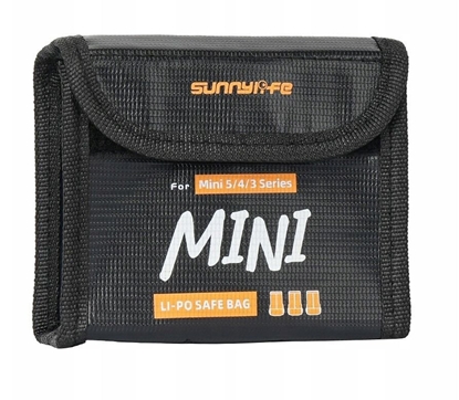 Изображение SunnyLife Futera Etui Pokrowiec ognioodporny 3x Akumulator Dji Mini 5 4 3 Pro Mini 3 / N5p-dc085-3