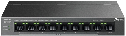 Изображение Switch|TP-LINK|LS109P|PoE+ ports 8|LS109P