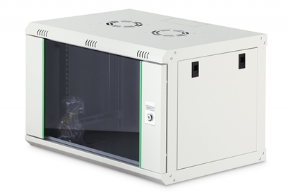 Изображение Szafa sieciowa wisząca Dynamic 19" 7U rack 385x600x450mm, drzwi szyba, szara, niezłożona, 60kg