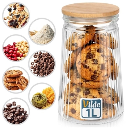 Изображение SZKLANY POJEMNIK KUCHENNY NA PRODUKTY SYPKIE 1L 229247