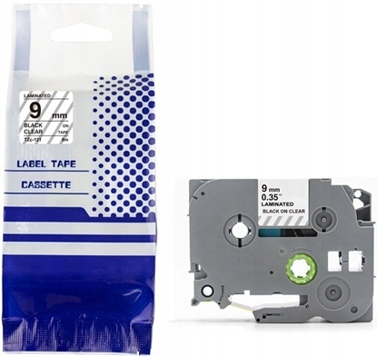 Picture of Tama BROTHER TZe-S121 9mm x 8m czarny na przezroczystym zamiennik