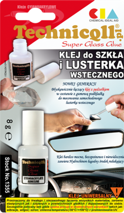 Attēls no Technicqll Klej do szka i lusterka wstecznego 8g na blistrze C-355