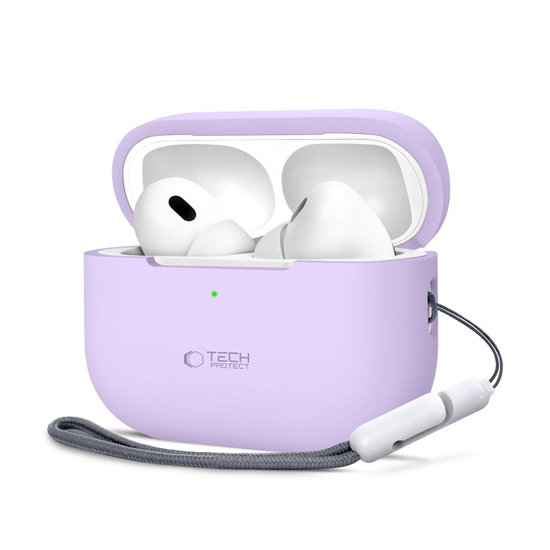 Picture of Tech-Protect Etui APPLE AIRPODS PRO 1 / 2 Tech-Protect Silicone lawendowe