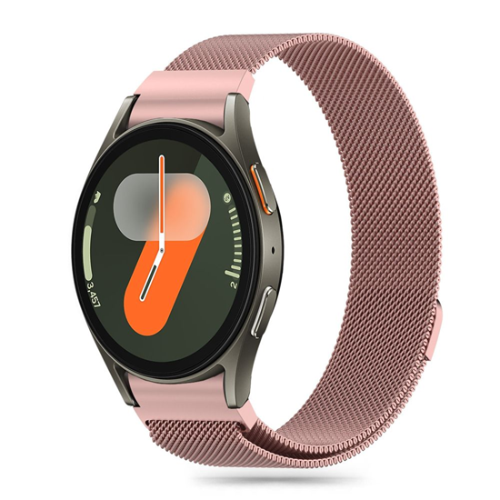 Picture of Tech-Protect Pasek do SAMSUNG GALAXY WATCH 4 / 5 / 5 PRO / 6 / 7 / FE Tech-Protect Milaneseband róowe zoto