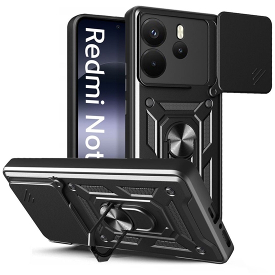 Picture of Tech-Protect Tech-Protect CamShield Pro Case for Xiaomi Redmi Note 14 4G / LTE - Matte Black