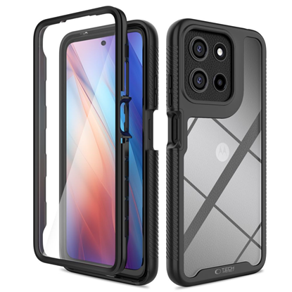 Attēls no Tech-Protect Tech-Protect Defense Case for Motorola Moto G15 / G15 Power / G05 / E15 - Black