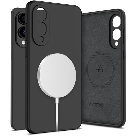 Picture of Tech-Protect Tech-Protect Liquid Silicone MagSafe case for Samsung Galaxy S25 Edge - black
