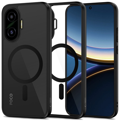 Attēls no Tech-Protect Tech-Protect MagMat MagSafe Case for Xiaomi Poco F7 5G - Black and Transparent