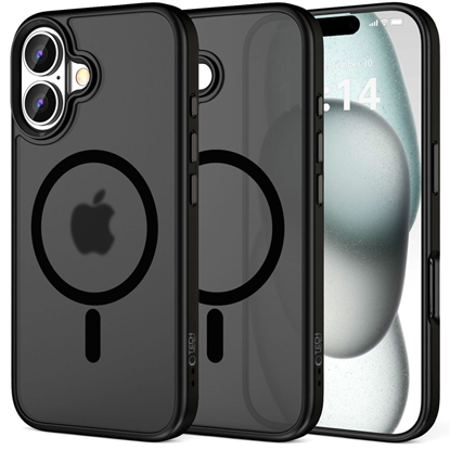 Picture of TECH-PROTECT MAGMAT MAGSAFE IPHONE 16 MATĒTS MELNS