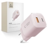 Picture of Tech-Protect Tech-Protect NCM33W 2-port PD33W/QC3.0 wall charger - pink