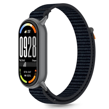 Attēls no Tech-Protect Tech-Protect Nylon Pro Strap for Xiaomi Smart Band 8/9/10/NFC - Black and Orange