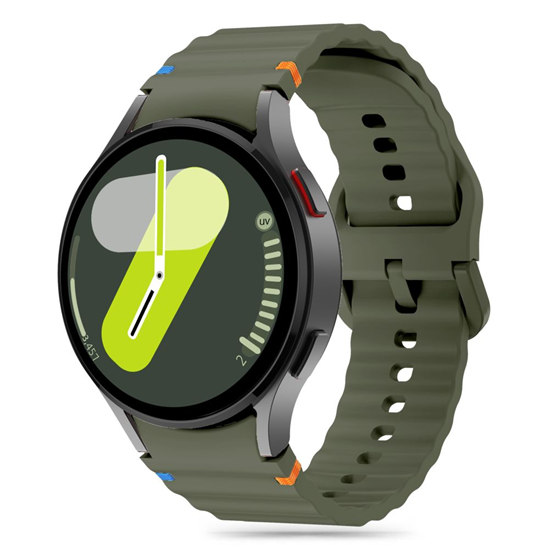 Picture of Tech-Protect TECH-PROTECT SILICONE SPORT SAMSUNG GALAXY WATCH 4 / 5 / 5 PRO / 6 / 7 / FE ARMY GREEN