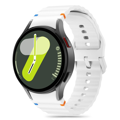 Attēls no Tech-Protect TECH-PROTECT SILICONE SPORT SAMSUNG GALAXY WATCH 4 / 5 / 5 PRO / 6 / 7 / FE WHITE