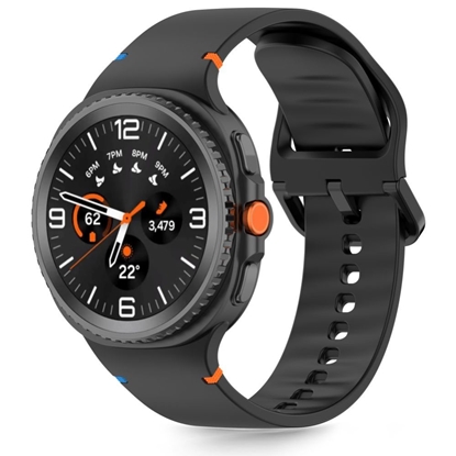 Attēls no Tech-Protect Tech-Protect Silicone Strap for Samsung Galaxy Watch 40/44/46 mm - Black